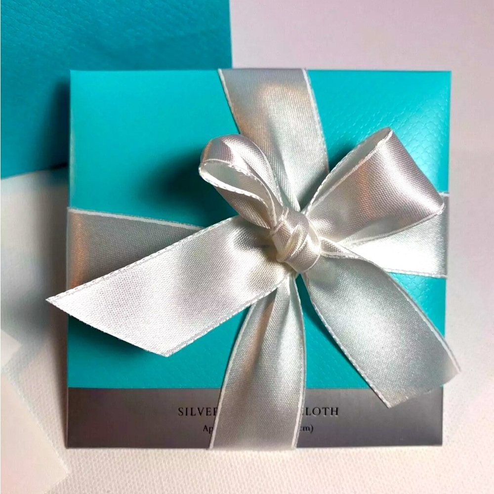 Tiffany & Co 7x7 Silver Polishing Cloth with Bow!